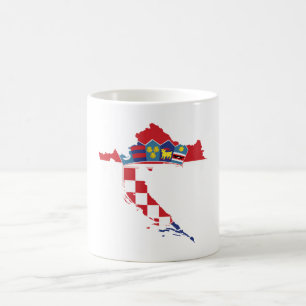 Croatia Hrvatska Kroatien Hrv Zagreb Split Flag Coffee Mug