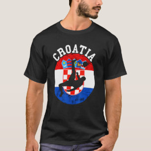 Croatia Hrvatska Soccer Team Croatian Flag Croatia T-Shirt