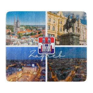 Croatia   Hrvatska   Zagreb   Capital of Croatia Cutting Board