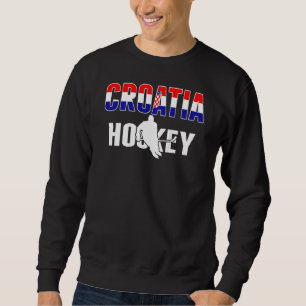 Croatia Ice Hockey Fans Proud Croatian Hockey Team Sweatshirt