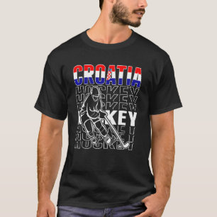 Croatia Ice Hockey Fans Proud Croatian Hockey Team T-Shirt