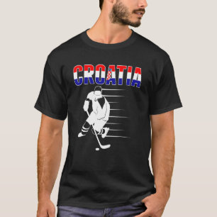 Croatia Ice Hockey Fans Proud Croatian Hockey Team T-Shirt