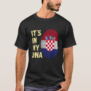 Croatia In My Dna Croatian Flag Team Croatia T-Shirt