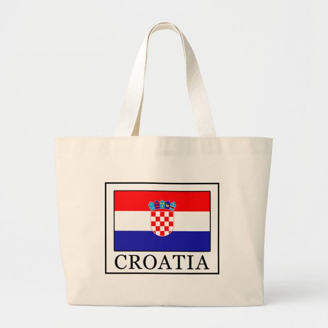 Croatia Large Tote Bag (Front)