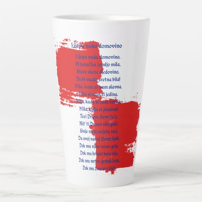 Croatia Latte Mug (Front)
