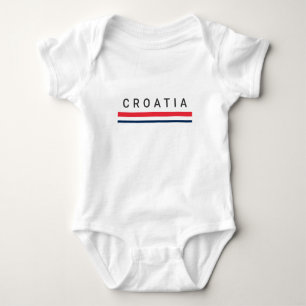 Croatia Lines Baby Bodysuit