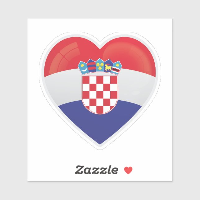 Croatia Love Flag (Sheet)