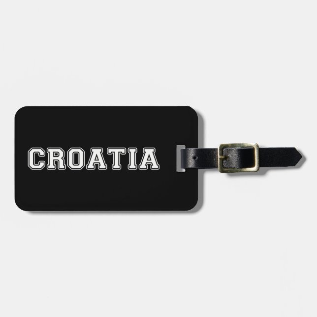 Croatia Luggage Tag (Front Horizontal)