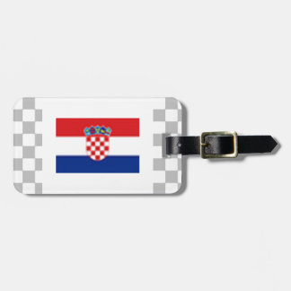Croatia Luggage Tag w/ leather strap