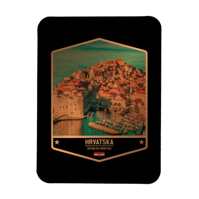 Croatia Magnet (Vertical)