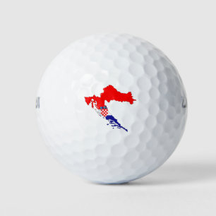 Croatia Map Country Borders Flag States Countries. Golf Balls