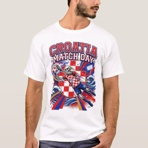 Croatia Match Day Skeleton Striker Nations High En T-Shirt