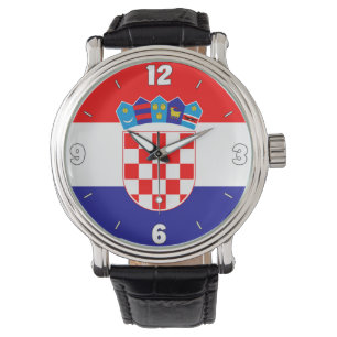 Croatia National Flag Elegant Patriotic Watch