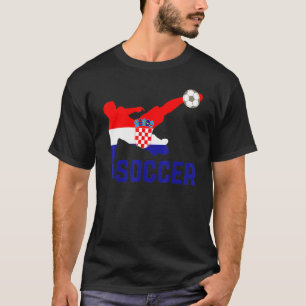 Croatia National Soccer Soccer Croatia Flag Footb T-Shirt