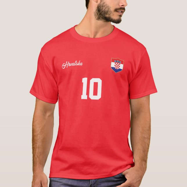 Croatia Personalised National Team Jersey T-Shirt (Front)