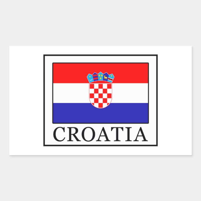 Croatia Rectangular Sticker (Front)