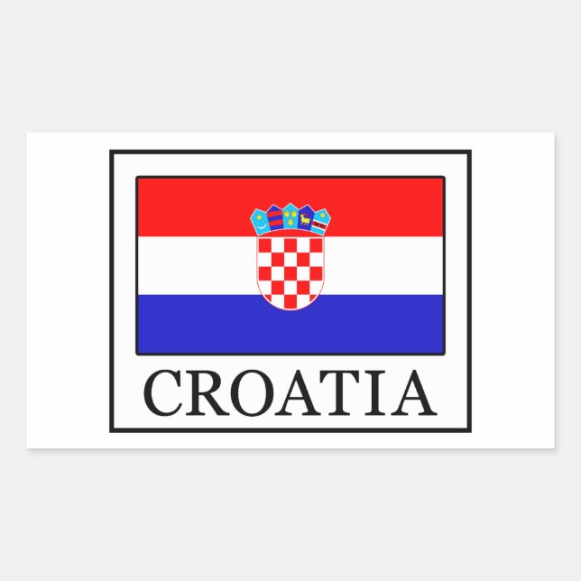 Croatia Rectangular Sticker (Front)