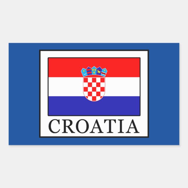 Croatia Rectangular Sticker (Front)