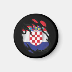 Croatia Ripped Flag Magnet