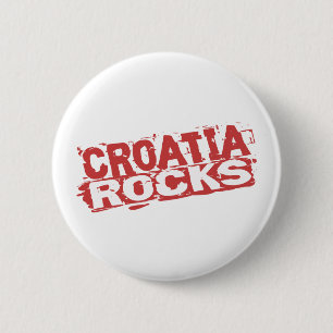 Croatia Rocks 6 Cm Round Badge