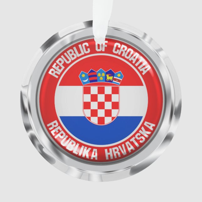 Croatia Round Emblem Ornament (Front)