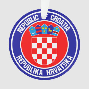 Croatia Round Emblem Ornament