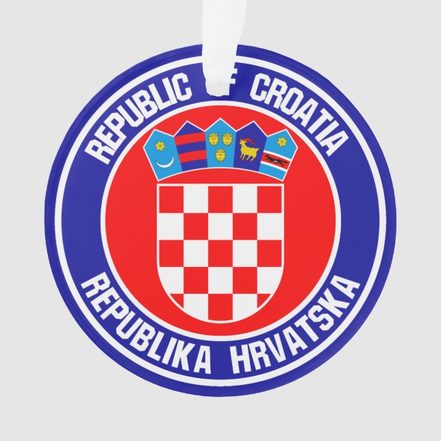 Croatia Round Emblem Ornament (Front)