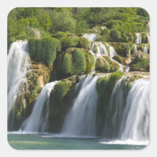Croatia, Sibenik-Knin Region, KRKA NATIONAL Square Sticker