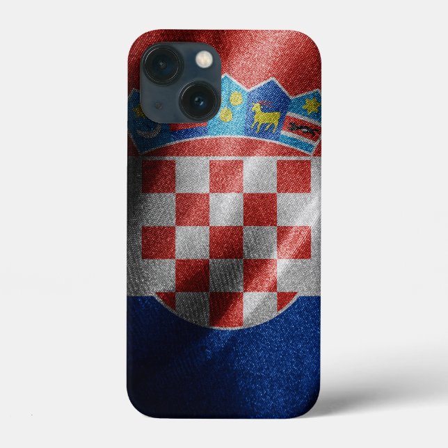 Croatia silk flag Case-Mate iPhone case (Back)