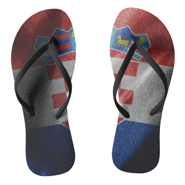 Croatia silk flag thongs (Footbed)
