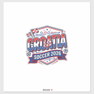 Croatia Soccer 2026 Soccer Bold Country Typography