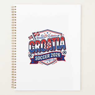 Croatia Soccer 2026 Soccer Bold Country Typography Planner