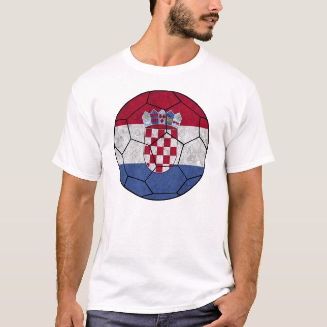 Croatia Soccer Ball T-shirt (Front)