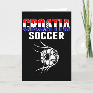 Croatia Soccer Fans Jersey - Support Croatian Foot Card