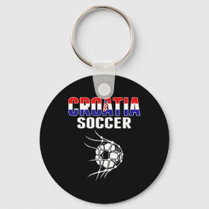 Croatia Soccer Fans Jersey - Support Croatian Foot Key Ring