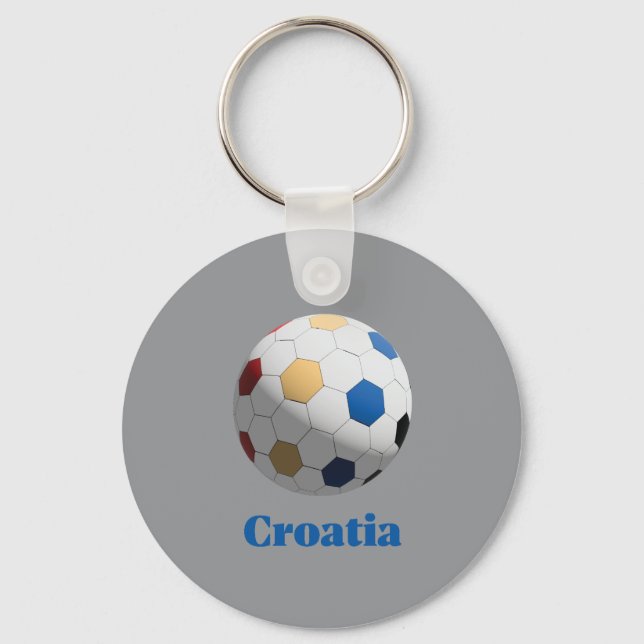 Croatia Soccer Key Ring (Front)