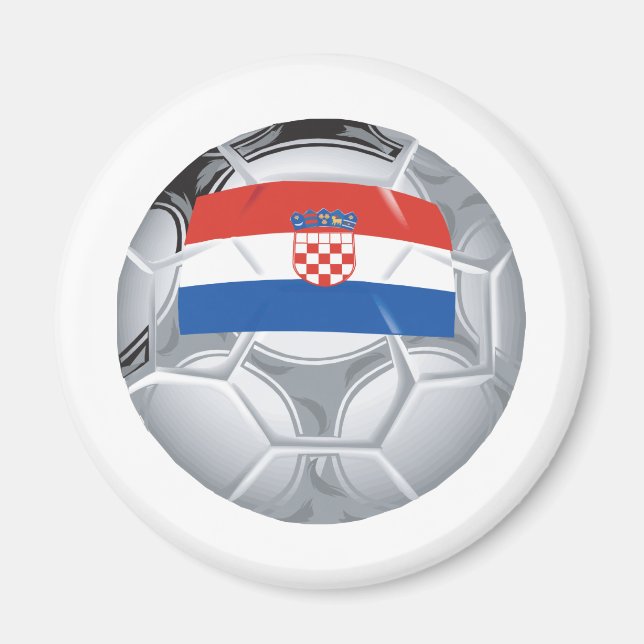 Croatia Soccer Magnet (Front)