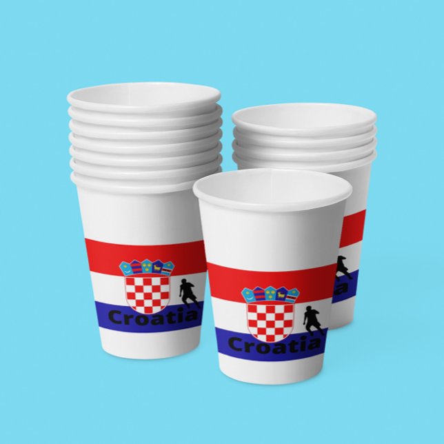 Croatia soccer  paper cups (Creator Uploaded)