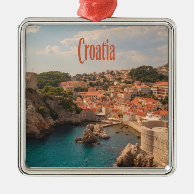 Croatia Southeast Europe Zagreb Metal Ornament (Front)