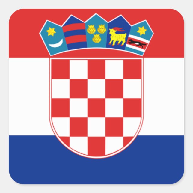 croatia square sticker (Front)