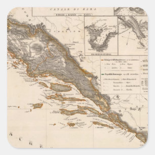 Croatia Square Sticker