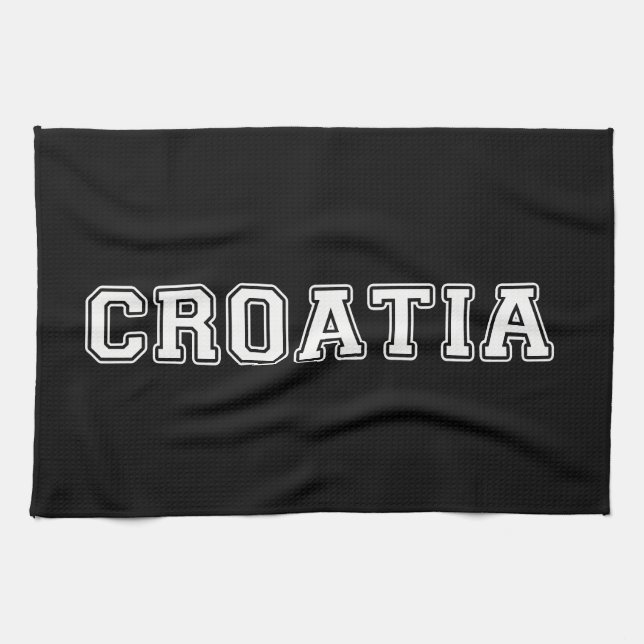 Croatia Tea Towel (Horizontal)