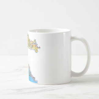 Croatia touristic map, hrvatska turistička mapa coffee mug