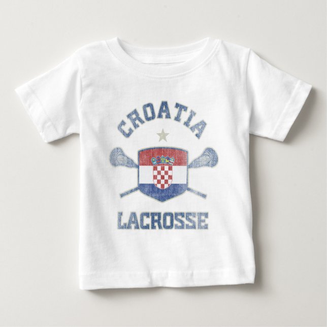Croatia-Vintage Baby T-Shirt (Front)