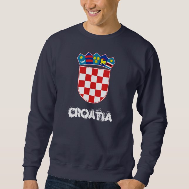 Croatia with coat of arms sweatshirt (Front)