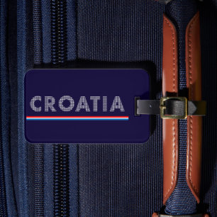 Croatia - with love luggage tag