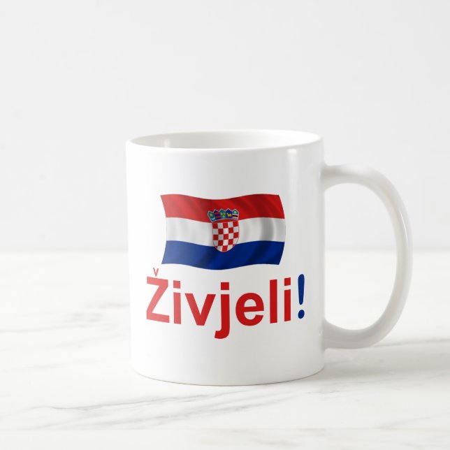 Croatia Zivjeli! (Cheers) Coffee Mug (Right)