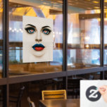 Croatian Beauty Eyes & Lips Pop Portrait<br><div class="desc">Celebrate Croatian pride with this striking, modern artwork featuring a stylised woman’s face. Her bold blue eyes reveal the Croatian coat of arms in the pupils, while her lips are painted in the vibrant colours of the Croatian flag. A unique and artistic expression of love for Croatia, perfect for patriotic...</div>