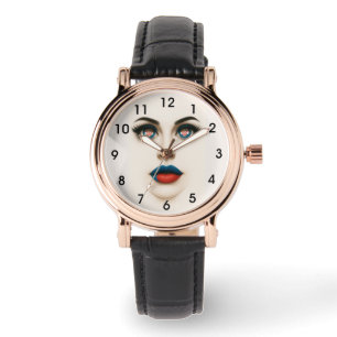 Croatian Beauty Eyes & Lips Pop Portrait Watch