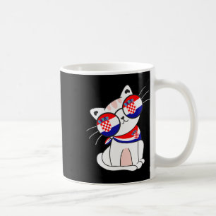 Croatian Cat Croatian Flag Vacation Funny Croatia Coffee Mug